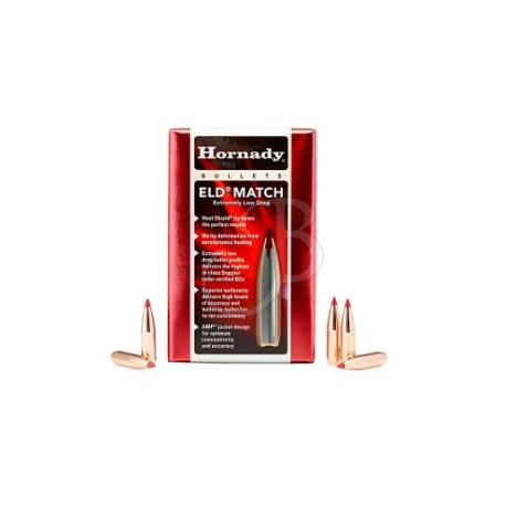 Palle Hornady Eld-Match calibro 22 peso 75 grani