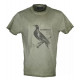 T-shirt  Univers verde con stampa colombaccio art. 94197 359