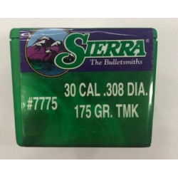 Palle Sierra Tipped MatchKing calibro 30 peso 175 grani TMK