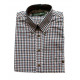 Camicia Tom Collins quadretti blu e marrone