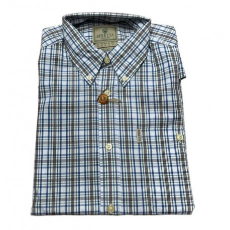 Camicia Beretta a fantasia multicolore mod. LU52 7517 057Y Drip Dry Short Sleeve