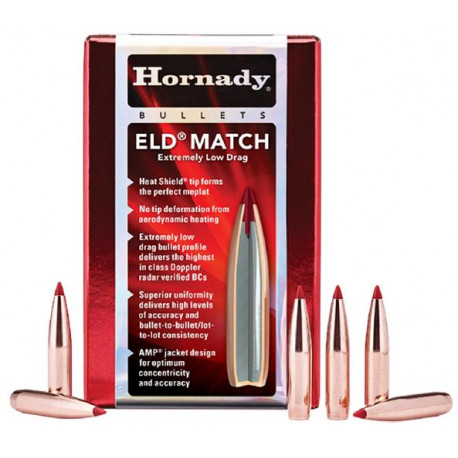 Palle Hornady Eld Match calibro 30 peso 208 grani