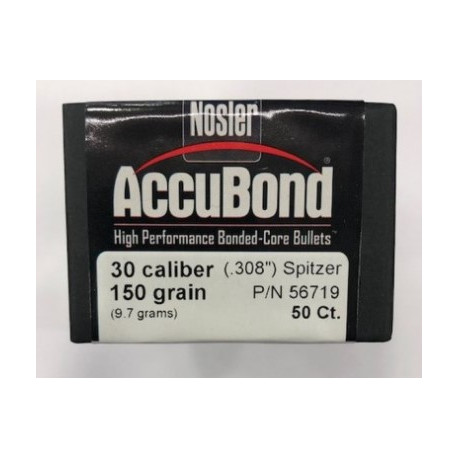 Palle Nosler AccuBond calibro 30 peso 150 grani