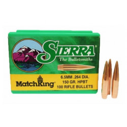 Palle Sierra MatchKing calibro 6,5 peso 150 grani HPBT