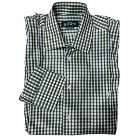 Camicia Beretta a quadri verde