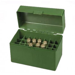 Scatola porta colpi verde per carabina cal. 338L-300Winchester Magnum