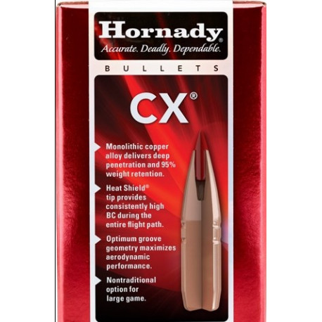 Palle Hornady CX calibro 30 peso 180 grani