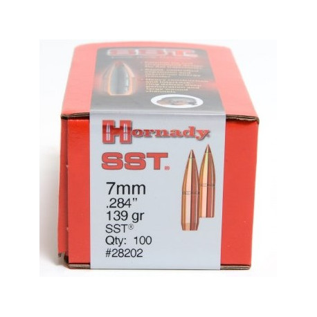 Palle Hornady SST calibro 7 mm peso 139 grani