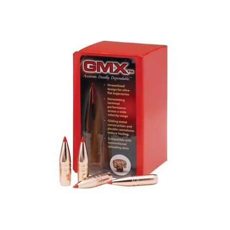 Palle Hornady GMX calibro 6,5 mm peso 120 grani