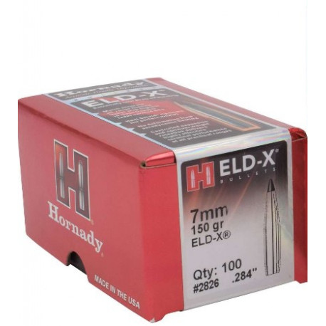 Palle Hornady Eld-X calibro 7 mm peso 150 grani