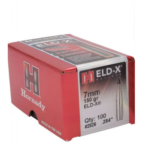 Palle Hornady Eld-X calibro 7 mm peso 150 grani