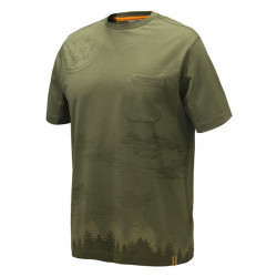 T-shirt Beretta verde mod. Forest art.TS891T1557072A