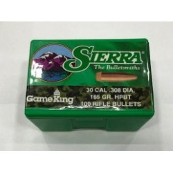Palle Sierra GameKing calibro 30 peso 165 grani HPBT