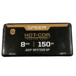 Palle Speer Hot Cor Medium game calibro 8 mm peso 150 grani Spitzer SP