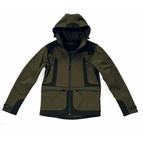 Giacca Univers in Softshell verde mod. 96510 326