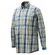 Camicia Beretta a qaudri blu e beige multicolore mod. LU510 T1533 019F