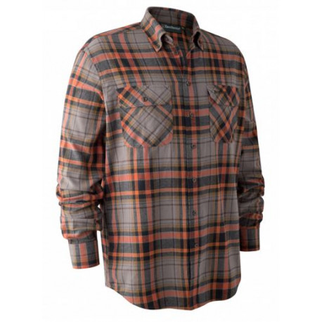 Camicia Deerhunter a quadri arancio e grigia mod. Marvin art.8187 DEERHUNTER