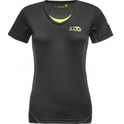T-shirt Zotta Forest da donna tecnica nera ed inserti giallo fluo mod. Ambit art: ZFWT00421 0208
