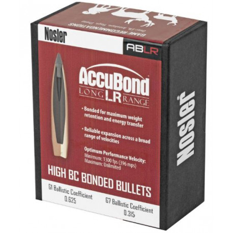 Palle Nosler AccuBond Bonded Long Range calibro 6,5mm 142 grani spitzer