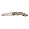Coltello Fox chiudibile con manico in bronzo mod. Sparrow art. FE-031