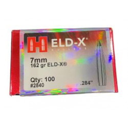 Palle Hornady Eld-X calibro 7mm peso 162 grani