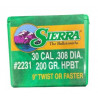 Palle Sierra MatchKing calibro 30 peso 200 grani HPBT