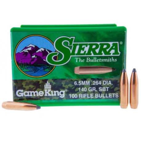 Palle Sierra MatchKing calibro 6,5mm peso 140 grani SBT