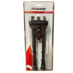 Tacband Bipiede in carbonio per sostegno armi con base mobile e altezza regolabile 23-33 cm