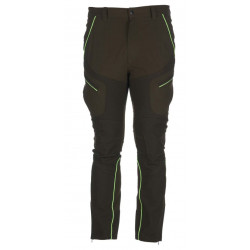 Pantalone Univers verde con rifiniture verde fluo mod. ALPI 4-WAY STRETCH art. 92569 400