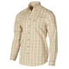 Camicia Browning in cotone a quadri beige modello John art.301927830 BROWNING