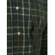 Camicia Beretta in velluto a coste verde e quadri modello Dobby art.LU911T2218071F