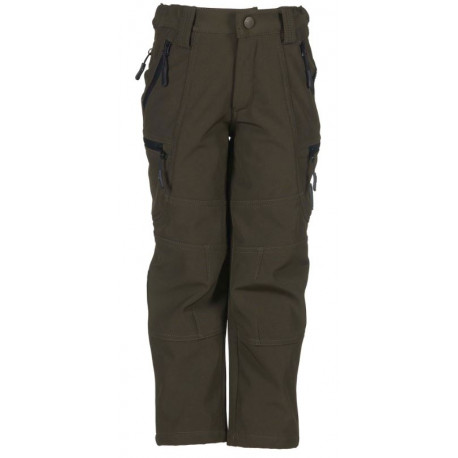 Pantalone da caccia verde da bambino in softshell U-TEX art. 92655 355 UNIVERS