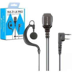 Microfono auricolare con connettore ad L Midland nero modello M21-LK PRO art.C1496.01