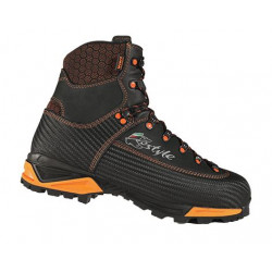 Scarpone Kostyle nero e arancio effetto carbonio modello CARB