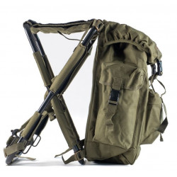 Zaino con sgabello da caccia verde art. BC35Z RASPORT