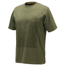 T-shirt Beretta verde con logo grande art.TS871T1557072A BERETTA