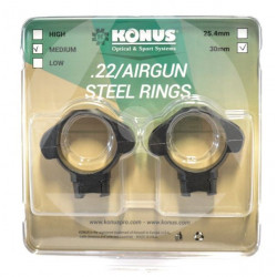 Anelli Konus 30 mm MEDI per slitta da 11mm art. 7419 KONUS