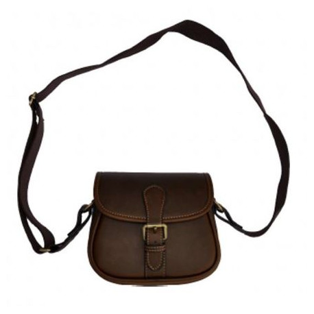 Borsa portacartucce Maremmano in pelle marrone art. ML806 MAREMMANO