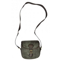 Borsa portacartucce Maremmano in canvas verde e dettagli in pelle art. BT801 MAREMMANO