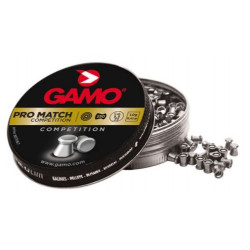 Pallini aria compressa a punta piatta Gamo PRO MATCH COMPETITION cal 4,5 mm 7,56 gr