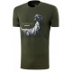 T-shirt Trabaldo verde con stampa setter mod. Identity
