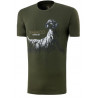 T-shirt Trabaldo verde con stampa setter mod. Identity