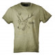 T-shirt  Univers verde con stampa cervo art. 94198 359