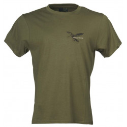 T-shirt  Univers verde con stampa beccaccia art. 94365 358