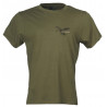 T-shirt  Univers verde con stampa beccaccia art. 94365 358