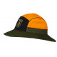 Cappello impermeabile Trabaldo a falda larga verde e arancio reversibile modello Missouri
