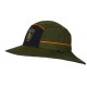 Cappello impermeabile Trabaldo a falda larga verde e arancio reversibile modello Missouri