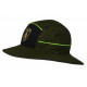 Cappello impermeabile Trabaldo a falda larga verde reversibile modello Missouri