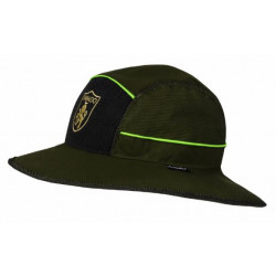 Cappello impermeabile Trabaldo a falda larga verde reversibile modello Missouri