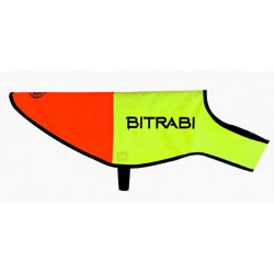 Mantellina per cani alta visibilità giallo e arancio fluo art. SECURDOG BITRABI